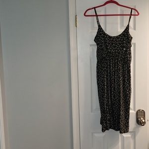 Black and White Floral Maternity Dress